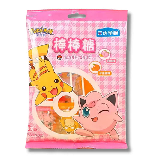 Pokemon Zitrone, Minze & Passionsfrucht Lutscher 60g