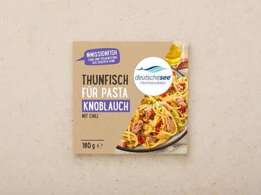 DEUTSCHE SEE Thunfisch für Pasta Knoblauch 160g - Panda-Panda Asia Shop by JEN