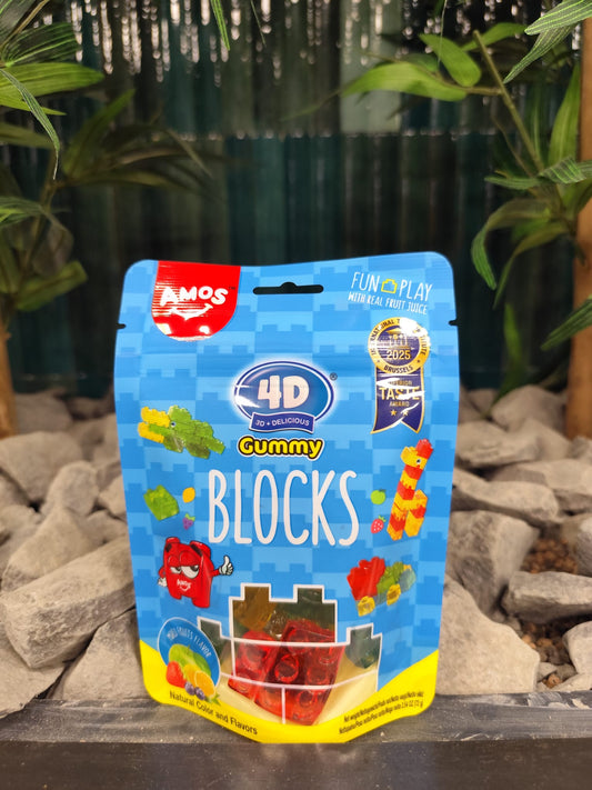 AMOS 4D-Fruchtgummis – Geschmacksrichtung: Gemischte Früchte 72g