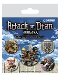 Attack on Titan Ansteck-Buttons 5er-Pack Season 3 - Panda-Panda Asia Shop by JEN