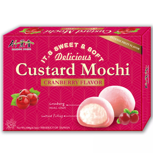 BAMBOO HOUSE Preiselbeeren Mochi 180g - Panda-Panda Asia Shop by JEN