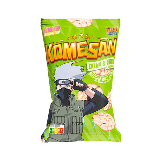 ULTRA POP braune Reischips – Sahne- und Zwiebelgeschmack 60g - Panda-Panda Asia Shop by JEN