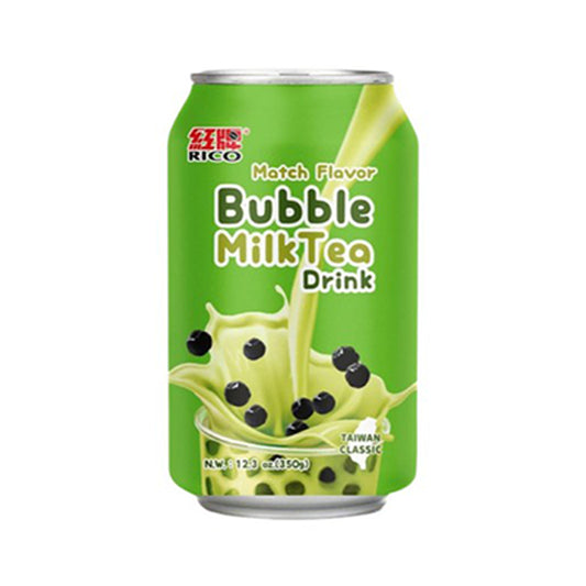 RICO Bubble Milk Tea-Getränk Matcha 340ml - Panda-Panda Asia Shop by JEN
