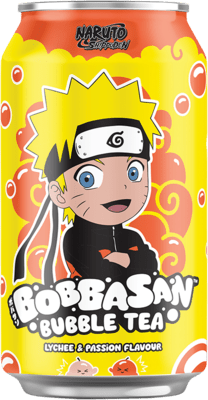 BOBBASAN Bubble Tea, Naruto, Lychee & Passionfruit Geschmack, Naruto 320ml - Panda-Panda Asia Shop by JEN