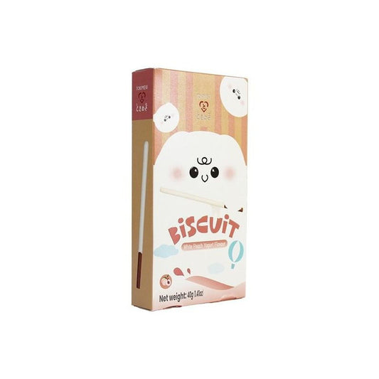TOKIMEKI Tokimeki Biscuit Stick WhitePeach Yogurt 40g - Panda-Panda Asia Shop by JEN