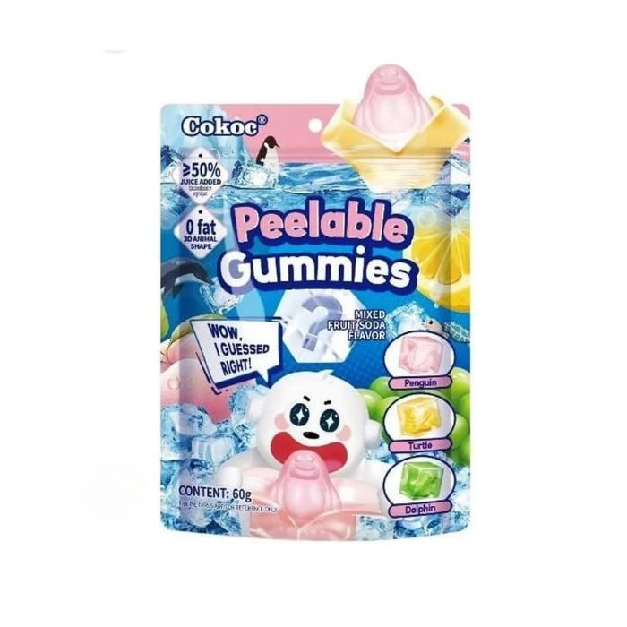 COKOC Schälbare Gummibärchen gemixte Soda 75g