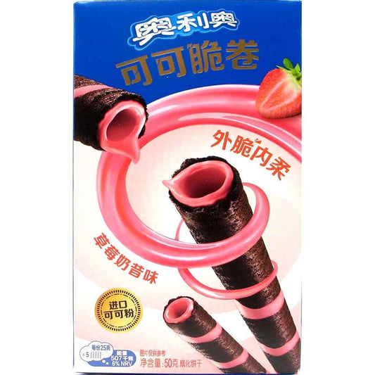 OREO Cookie Rolle mit Erdbeerfüllung 119g - Panda-Panda Asia Shop by JEN