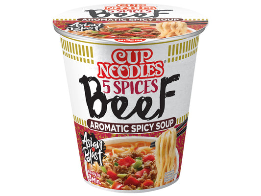 NISSIN Cup Noodle 5 Spices Beef 64g - Panda-Panda Asia Shop by JEN