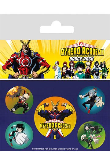 My Hero Academia Ansteck-Buttons 5er-Pack Characters - Panda-Panda Asia Shop by JEN