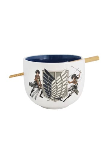 JUST FUNKY Attack on Titan Ramen-Schüssel mit Stäbchen Survey Corps 414 ml
