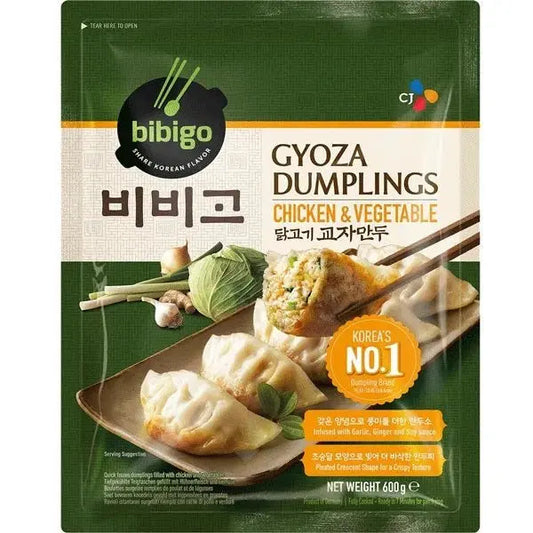 BIBIGO Dumpling mit Huhn und Gemüse Gyoza Mandu 0.6kg - Panda-Panda Asia Shop by JEN