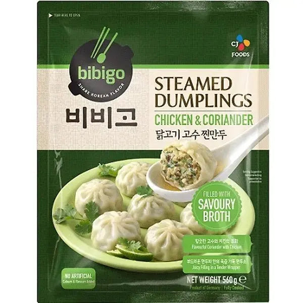 BIBIGO Dumpling mit Huhn und Koriander gedämpft 0.53kg - Panda-Panda Asia Shop by JEN