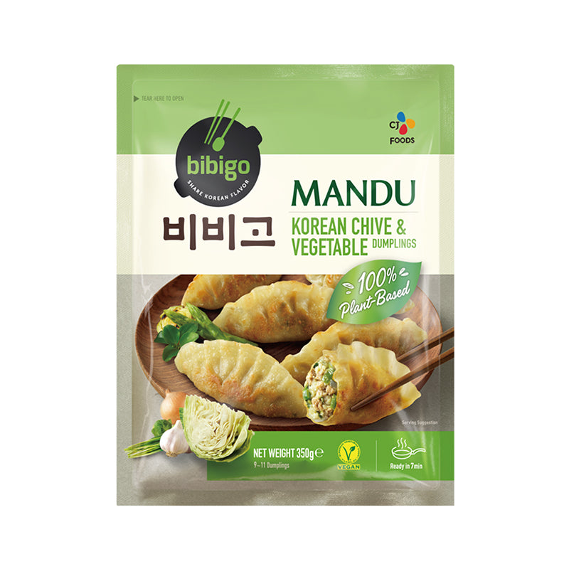 BIBIGO Dumpling mit Schnittlauch und Gemüse, vegan, Gyoza Mandu 350g - Panda-Panda Asia Shop by JEN