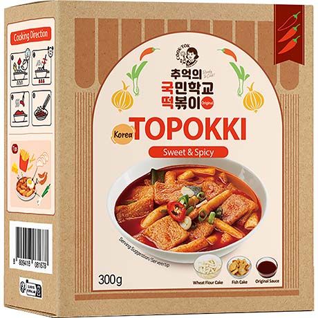 COOK TOK Noodle Topokki Home Kit Hot & Sweet 300g - Panda-Panda Asia Shop by JEN