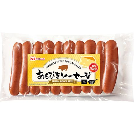 NH FOODS Cheese Sausage (Schweinewürstchen mit Käse nach jap. Art) 185g - Panda-Panda Asia Shop by JEN