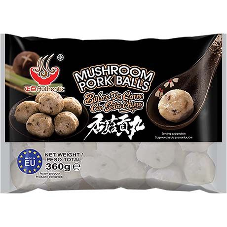 AUTHENTIC Schweinefleischbällchen mit Pilz 360g - Panda-Panda Asia Shop by JEN