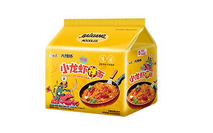 BAIXIANG BaiXiang Artificial Crawfish Flavored Stir Fried Noodle 565g - Panda-Panda Asia Shop by JEN