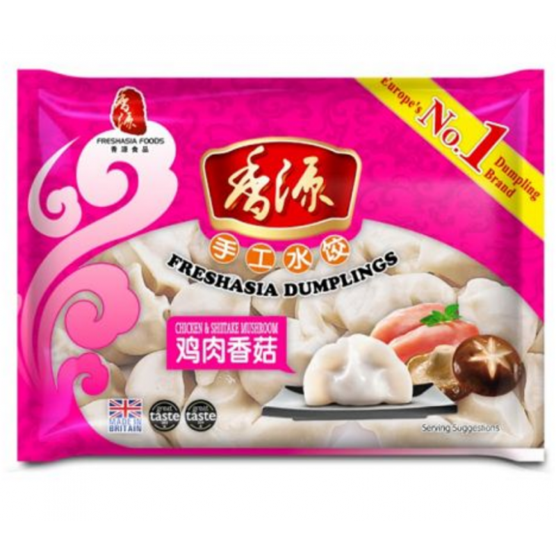 FRESH ASIA Dumplings Huhn & Pilzen 400g - Panda-Panda Asia Shop by JEN