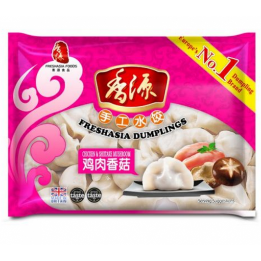 FRESH ASIA Dumplings Huhn & Pilzen 400g - Panda-Panda Asia Shop by JEN