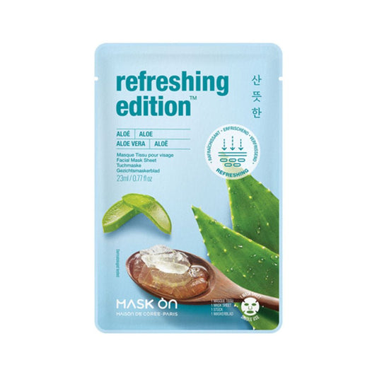 MASK ON Gesichtsmaske mit Aloe Vera, erfrischende Tuchmaske - Panda-Panda Asia Shop by JEN