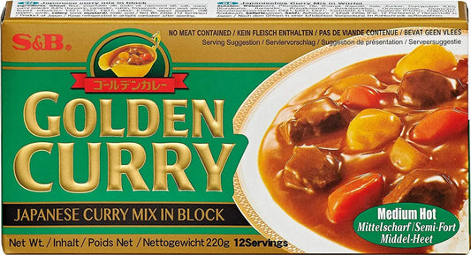 S&B Golden Curry HOT 220g - Panda-Panda Asia Shop by JEN