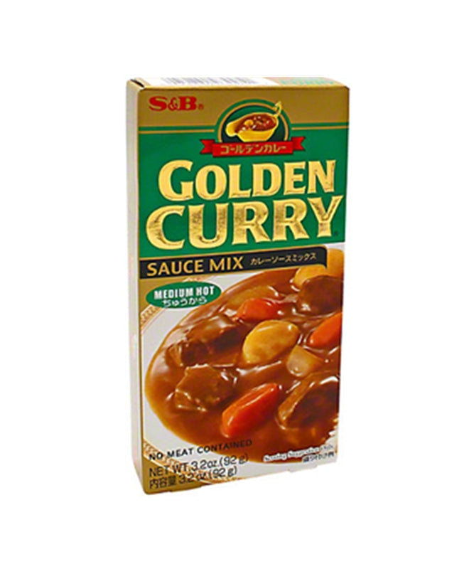 S&B Golden Curry medium scharf 92g - Panda-Panda Asia Shop by JEN