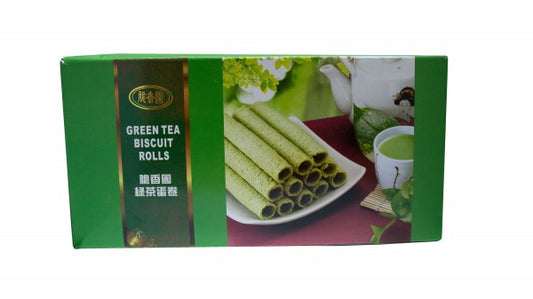 CRISPY FRAGRANCE GARDEN Grüner Thee Keksröllchen 124g - Panda-Panda Asia Shop by JEN