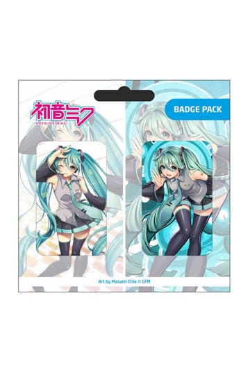 Hatsune Miku Ansteck-Buttons Doppelpack Set A - Panda-Panda Asia Shop by JEN