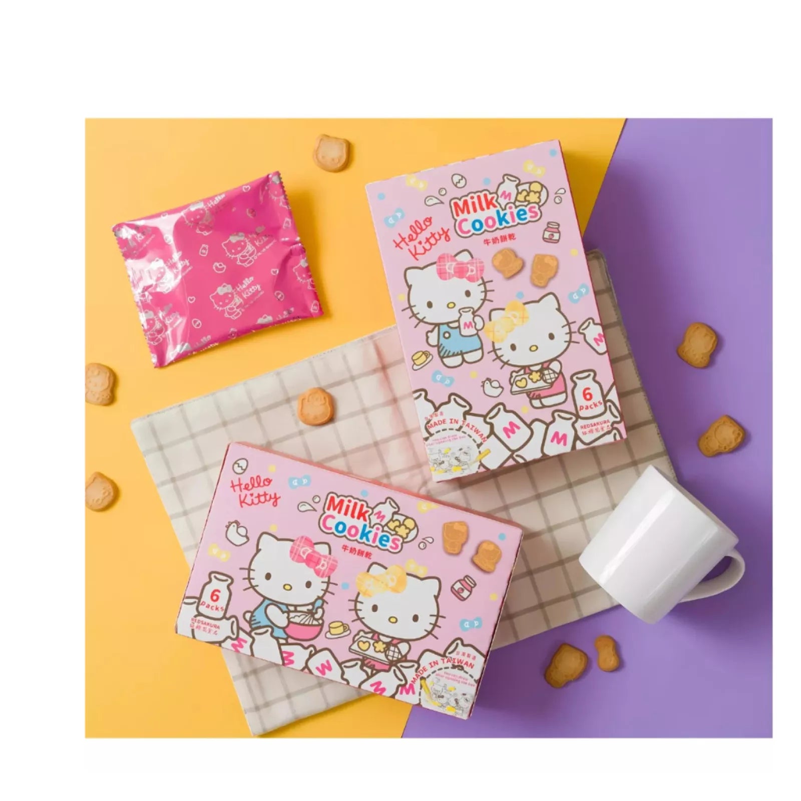 RED SAKURA Hello Kitty Schokoladen Cookies 12g - Panda-Panda Asia Shop by JEN