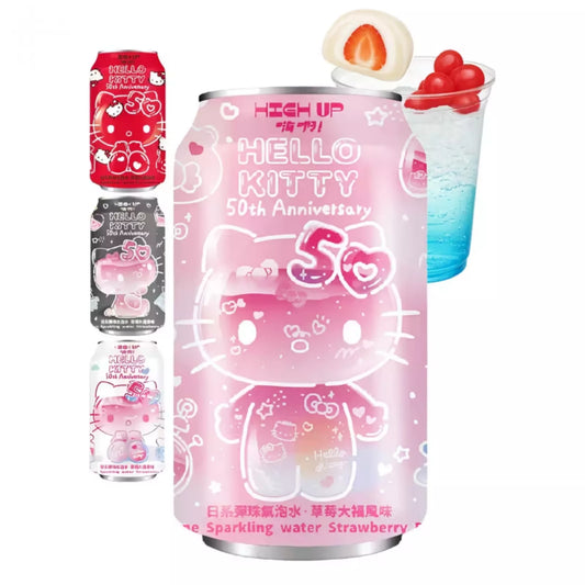HIGHUP Hello Kitty Erdbeer Ramune 310ml - Panda-Panda Asia Shop by JEN