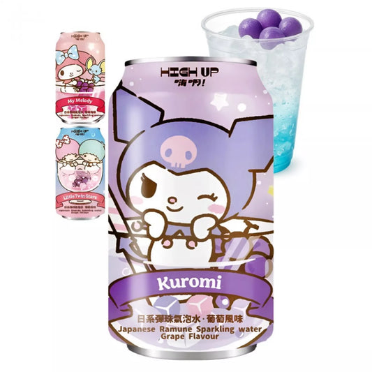 HIGHUP Kuromi Trauben Ramune 310ml - Panda-Panda Asia Shop by JEN