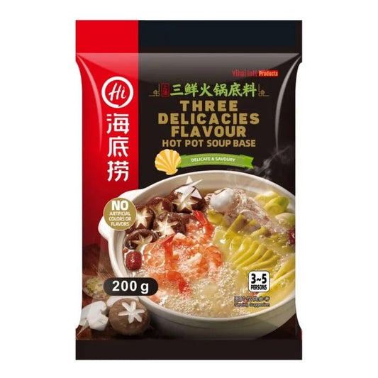HAIDILAO Hot Pot Würze Drei Köstlichkeiten 200g - Panda-Panda Asia Shop by JEN