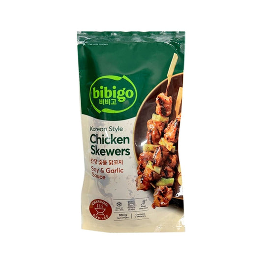 BIBIGO Hühnerspieße Korean Style Soja & Knoblauch Sauce 180g - Panda-Panda Asia Shop by JEN