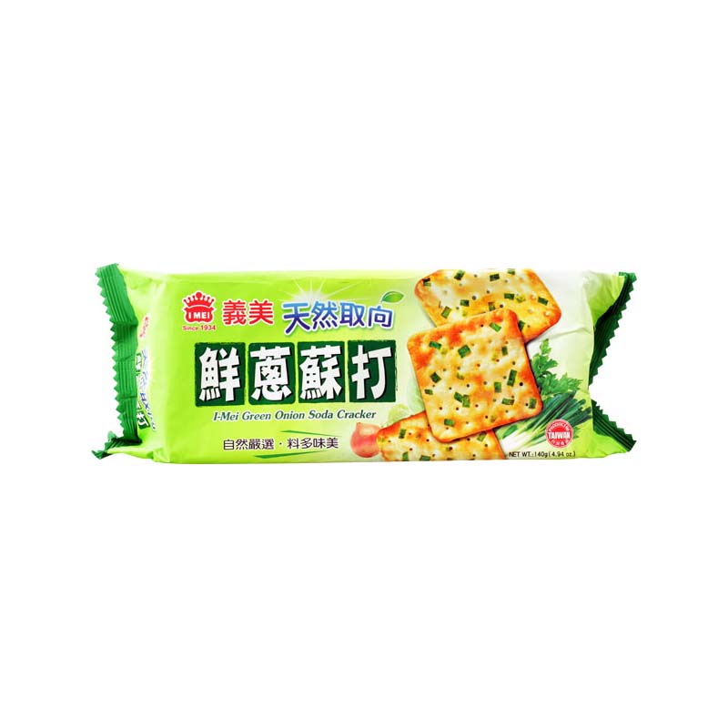 I Mei Green Onion Soda Crackers 140g - Panda-Panda Asia Shop by JEN