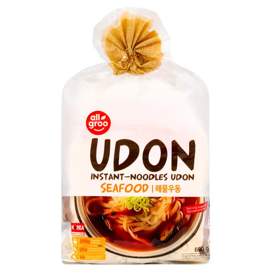 ALLGROO Udon Nudeln, Meeresfrüchte 0.69kg - Panda-Panda Asia Shop by JEN