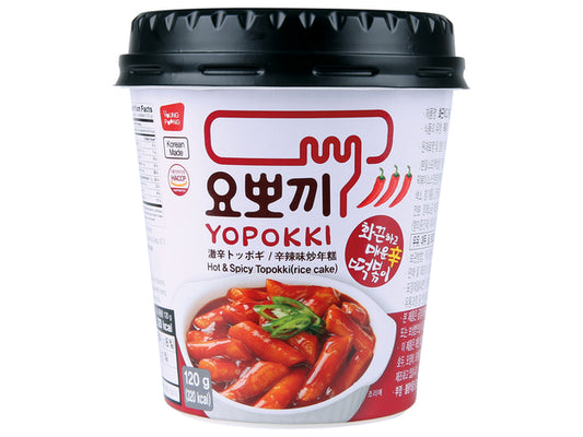 YOPOKKI Instant Topokki Hot & Spicy 140g - Panda-Panda Asia Shop by JEN