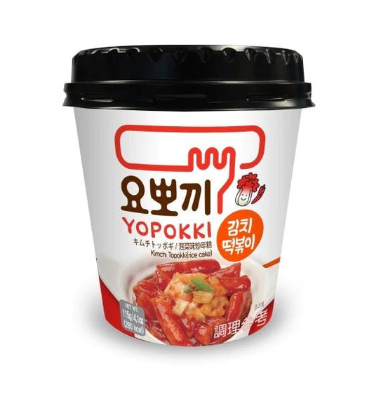 YOPOKKI Instant Topokki Kimchi 115g - Panda-Panda Asia Shop by JEN