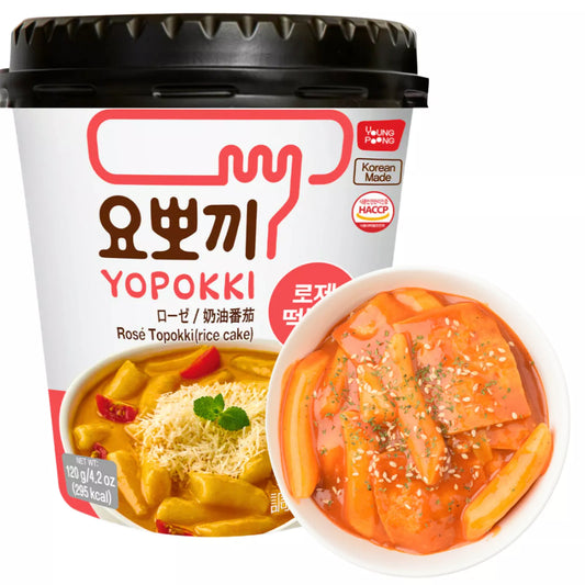 YOPOKKI Instant Topokki Rose 140g - Panda-Panda Asia Shop by JEN