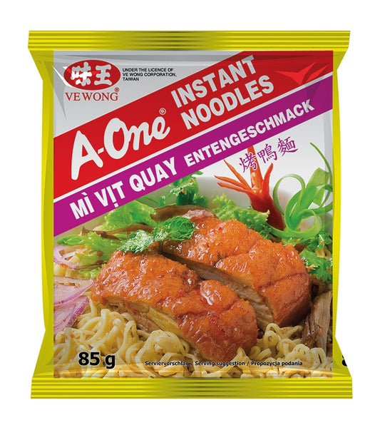 A-ONE Instantnudeln, Ente, geröstet 85g - Panda-Panda Asia Shop by JEN