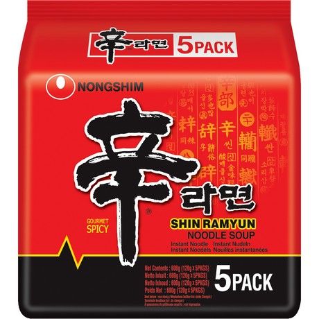 NONGSHIM Instantnudeln Shin Ramyun 5er-Pack 600g - Panda-Panda Asia Shop by JEN