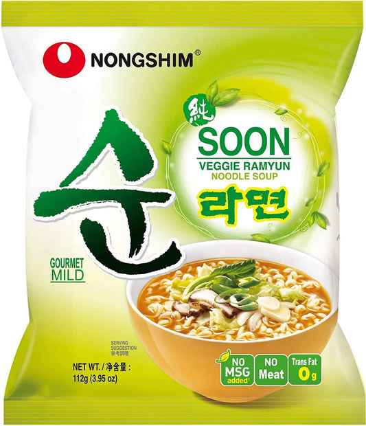 NONGSHIM Instantnudeln Soon Veggie Ramyun 112g - Panda-Panda Asia Shop by JEN