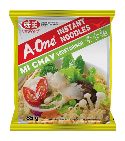 A-ONE Instantnudeln, Vegetarisch 85g - Panda-Panda Asia Shop by JEN