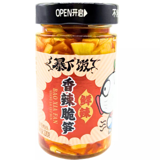 JXJ Extrem Scharfe Bambussprossen 200g - Panda-Panda Asia Shop by JEN