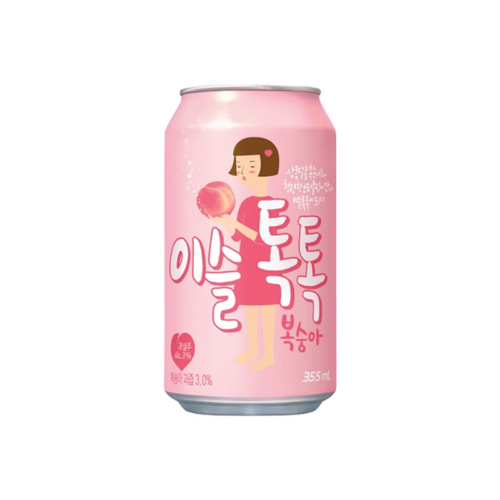 KR Iseul Tok Tok Peach Flavor 355ml - Panda-Panda Asia Shop by JEN