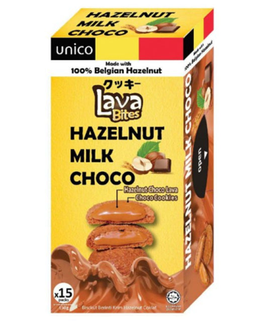 UNICO Lava Bites Haselnuss Milchschokolade 150g - Panda-Panda Asia Shop by JEN