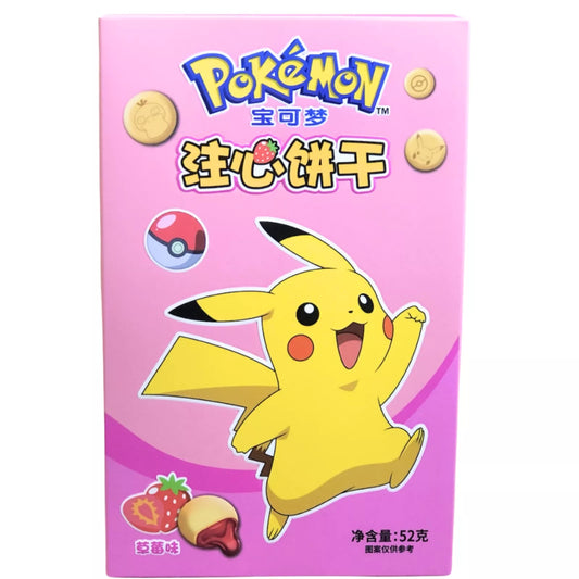LEDA Pokemon Strawberry Biscuits 52g - Panda-Panda Asia Shop by JEN