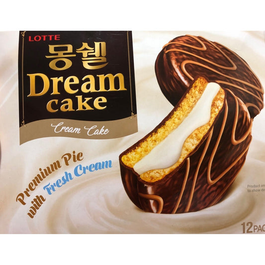 LOTTE KR Lotte Moncher Cream Cake 12pc 336g - Panda-Panda Asia Shop by JEN