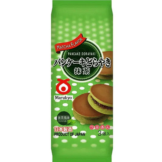 MARUKYU MARUKYO PANCAKE DORAYAKI MATCHA FLAVOUR 150g - Panda-Panda Asia Shop by JEN
