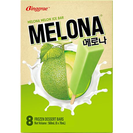BINGGRAE Melona Meloneneis am Stiel 0.56kg - Panda-Panda Asia Shop by JEN
