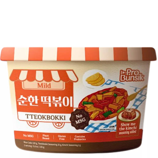 PROBUNSIK Mild (C) Tteokbokki Bowl 343g - Panda-Panda Asia Shop by JEN